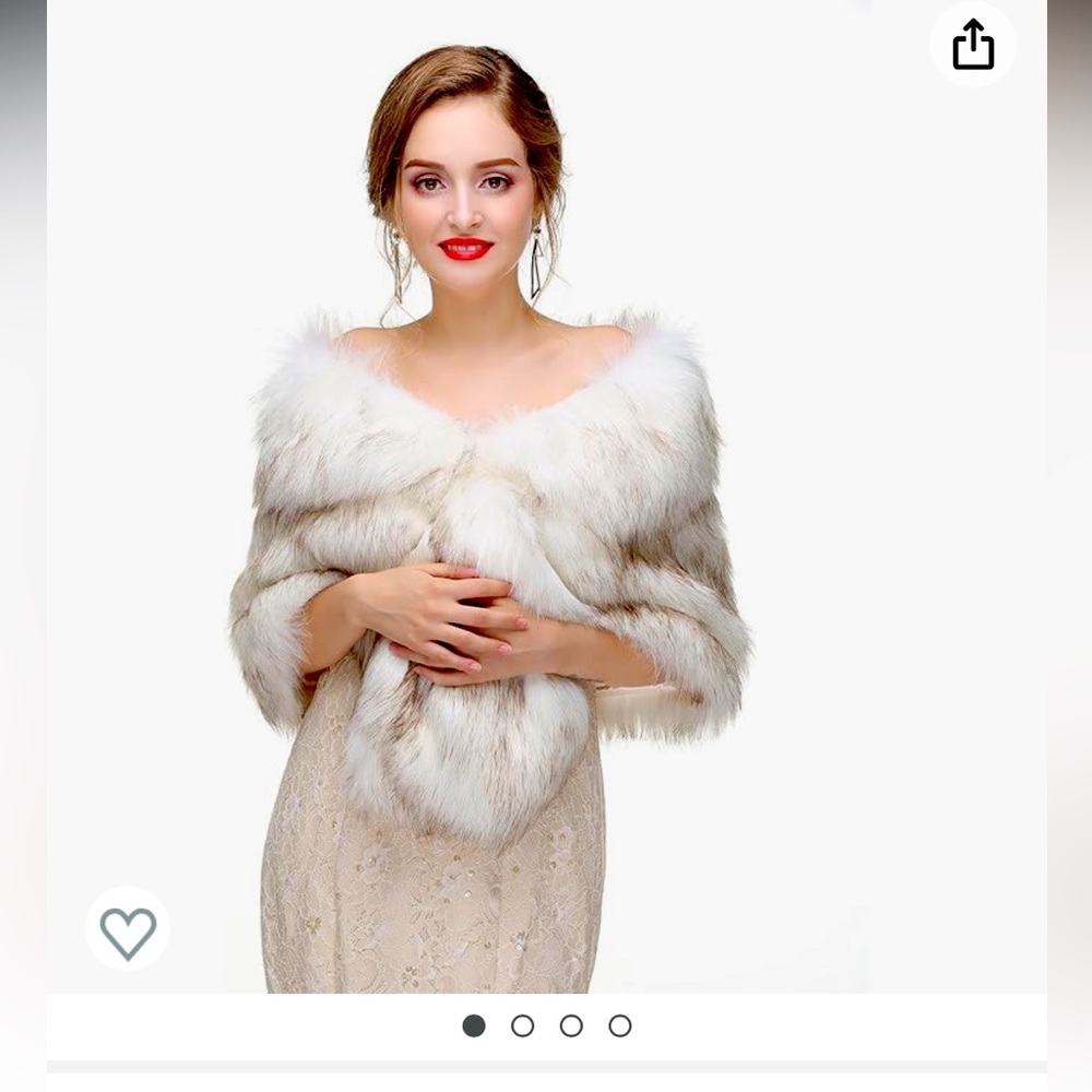 Like new fur shawl wrap
